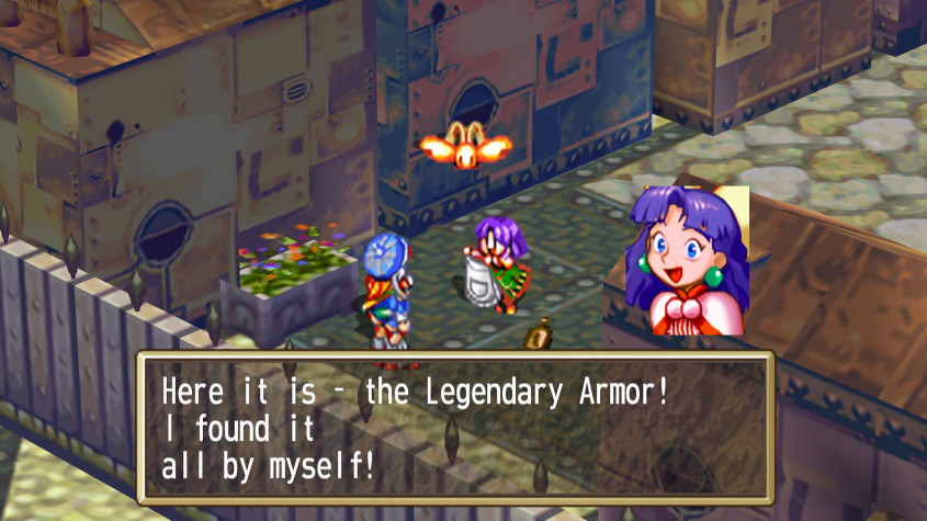 Screenshot of Grandia remake for comparison